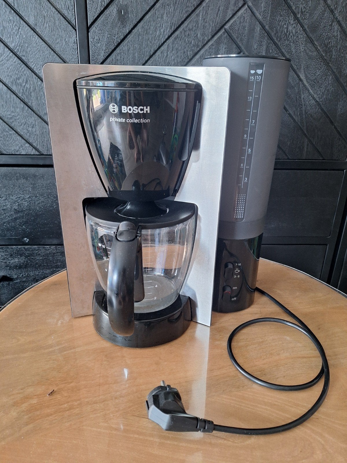 Bosch Private Collectie koffiezetapparaat, zo goed als nieuw, Witgoed en Apparatuur, Ophalen, 10 kopjes of meer, Koffiemachine