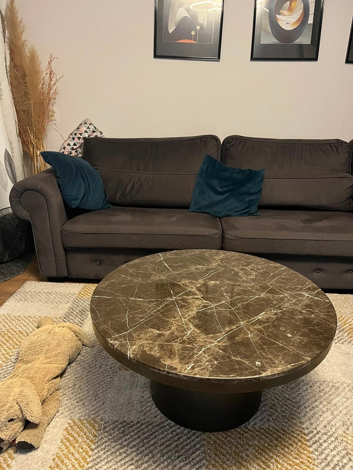Comfortabele hoekbank met chaise longue, Ophalen, 250 tot 300 cm, Gebruikt, 125 tot 150 cm
