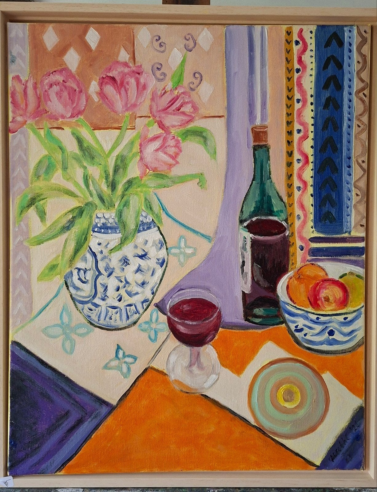 Stilleven olieverf, Ophalen