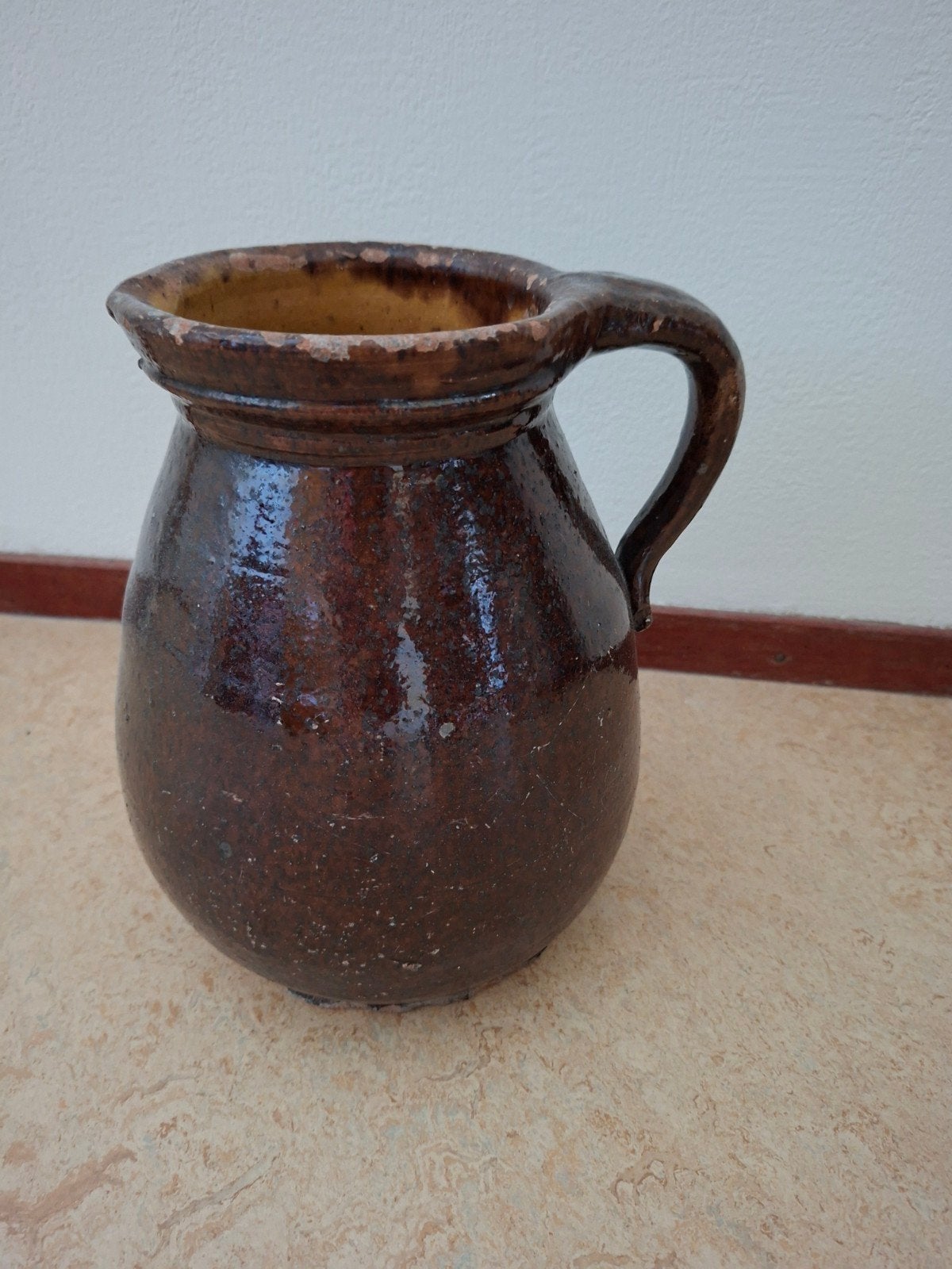 grote kan/kruik., Ophalen of Verzenden, Bruin