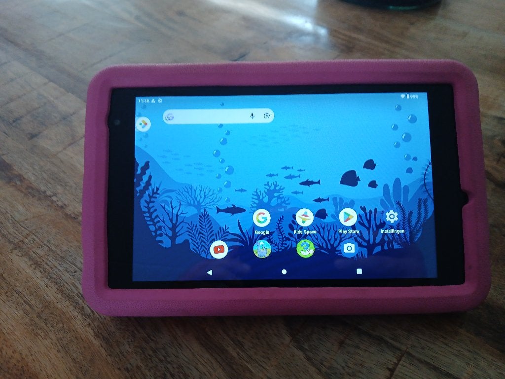 Kinder tablet roze 8 inch, Computers en Software, Android Tablets, 8 inch, Ophalen of Verzenden, Zo goed als nieuw, Pritom