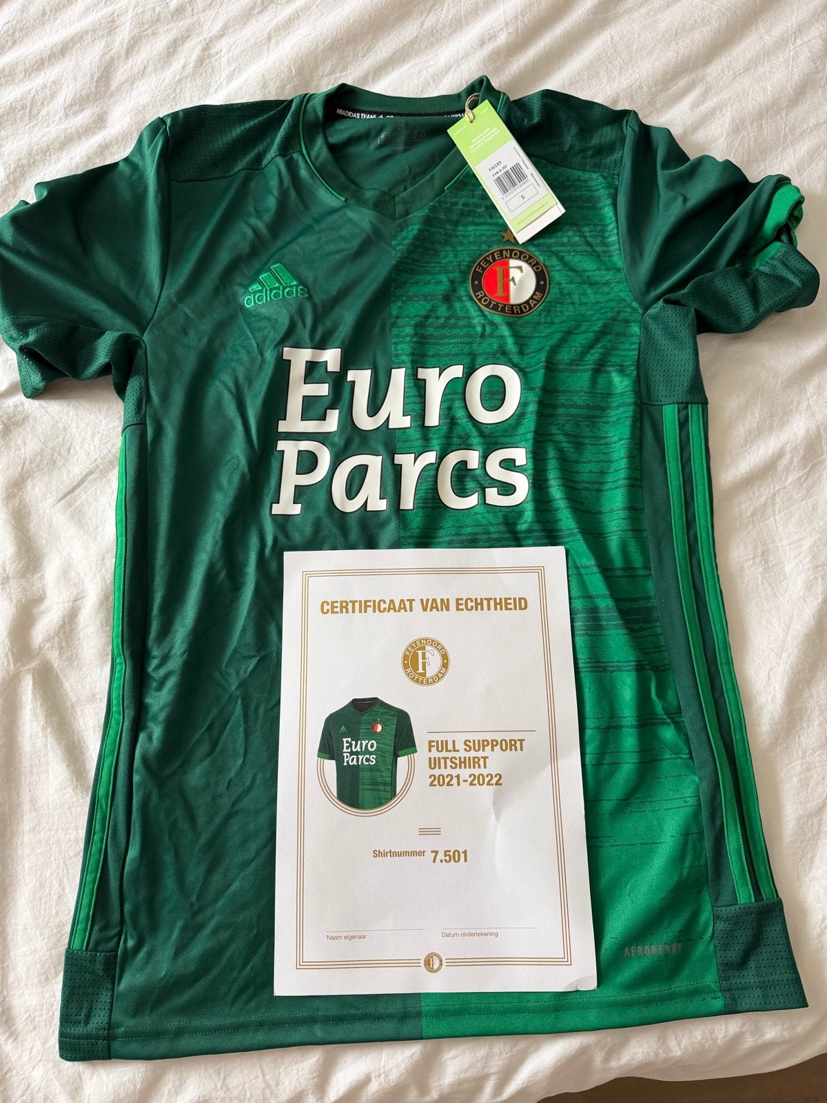 Speciaal Feyenoord Uitshirt Full support - Nieuw Certificaat, Maat S, Ophalen of Verzenden, Nieuw, Shirt