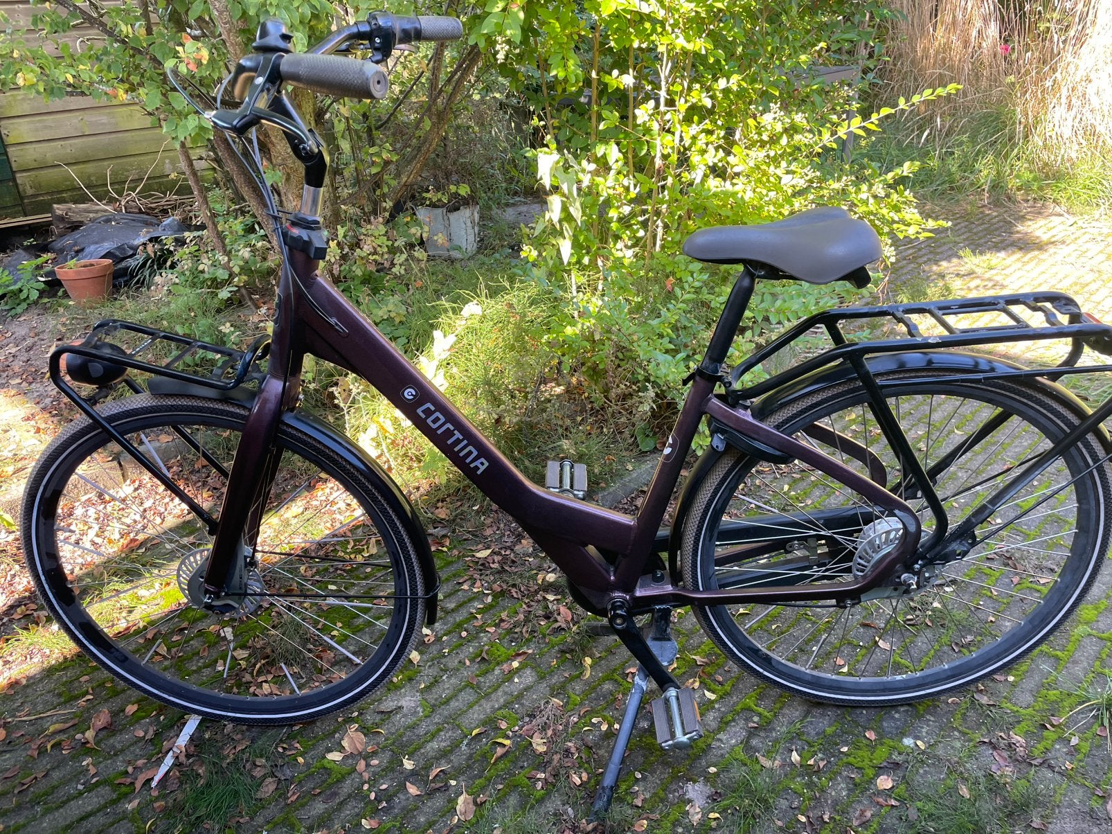 Cortina Common Family Moederfiets – 28 inch, Frame 46 cm, Gebruikt, (Extra) lage instap, Minder dan 47 cm, Schijfrem