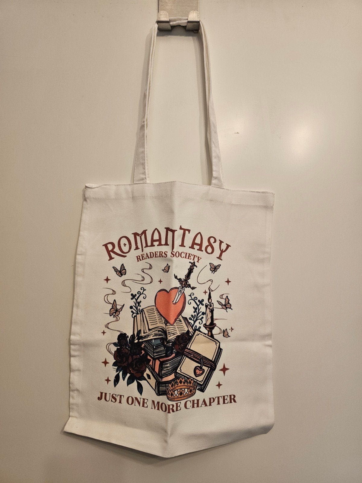 Booklovers totebag canvas tas Romantasy fantasy, Ophalen of Verzenden, Nieuw
