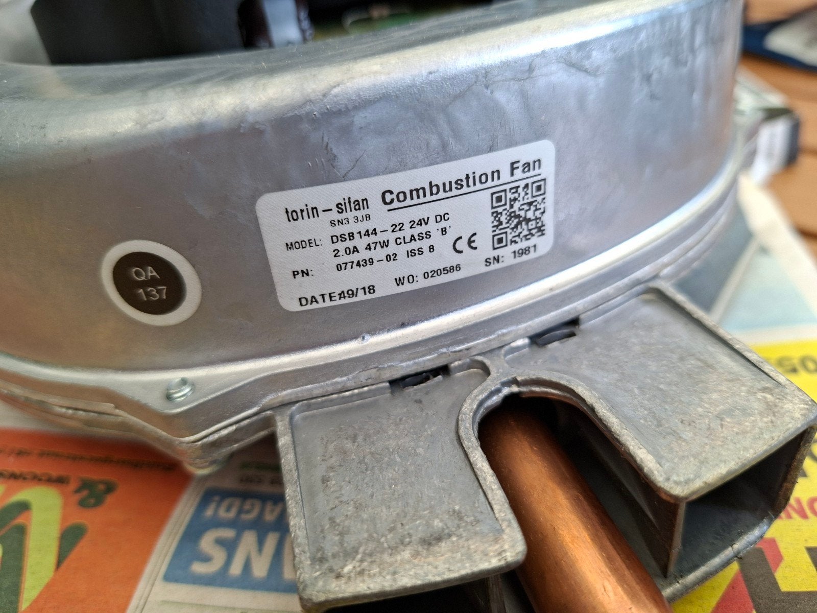 Ventilator tbv intergas cv, Doe-het-zelf en Verbouw, Verwarming en Radiatoren, Ophalen of Verzenden