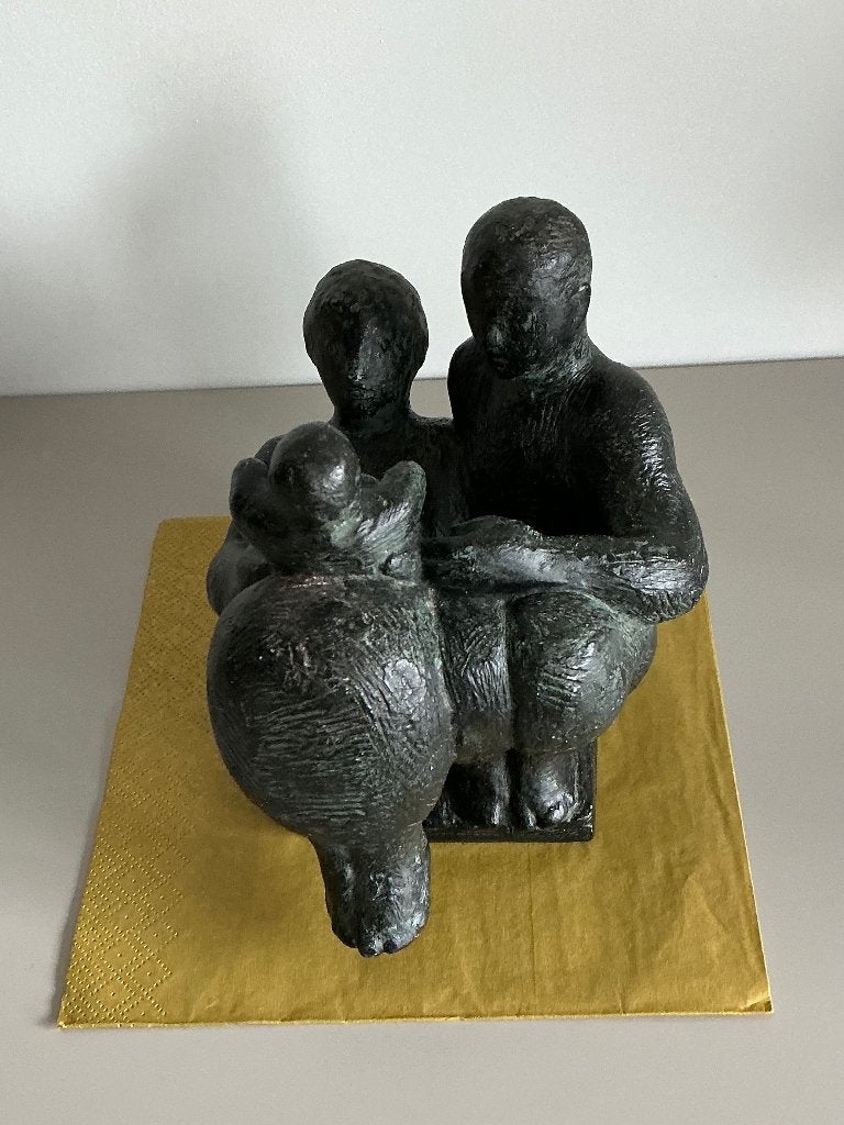 Frank Letterie, sculpture "Geborgen begin",, Antiek en Kunst, Kunst | Beelden en Houtsnijwerken, Ophalen of Verzenden, Composieten