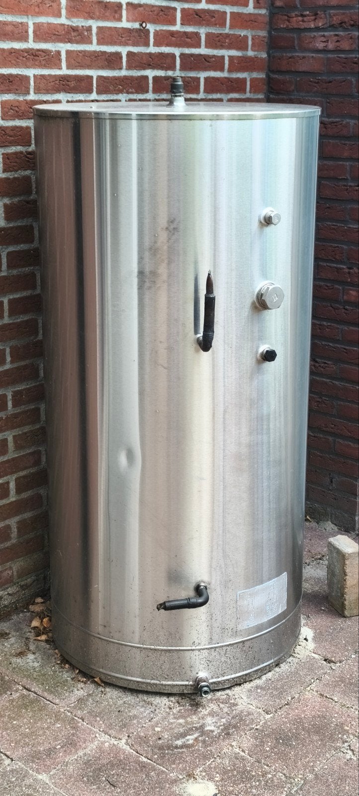 Roestvrijstalen boiler/buffervat 300L, Ophalen, Gebruikt, Overige typen, 60 tot 150 cm