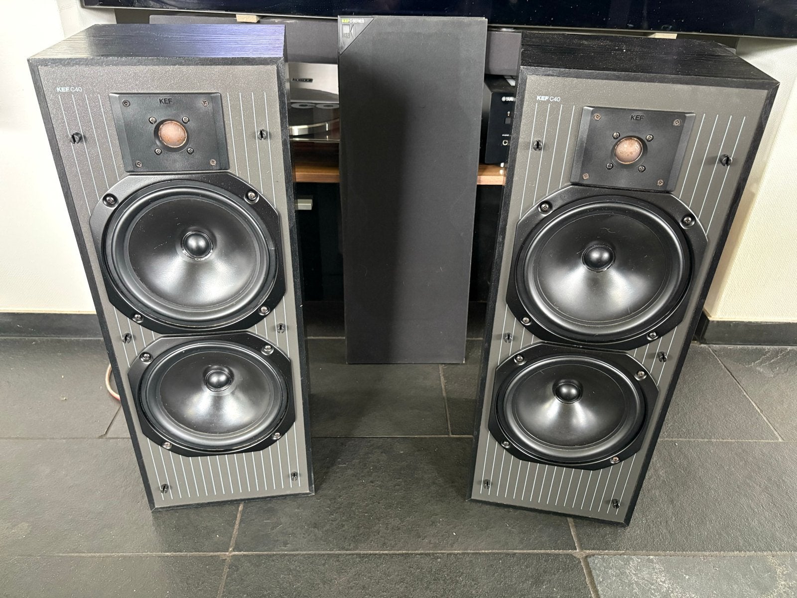 KEF C40 Vloerstaande Luidsprekers - Klassiek Geluid, Audio, Tv en Foto, Luidsprekers, Vloerstaande luidspreker, Gebruikt, Ophalen of Verzenden