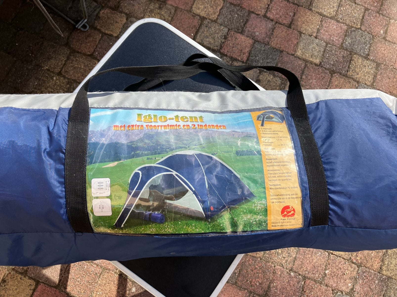 3 persoons iglo-tent (240x210x100 cm), Caravans en Kamperen, Tenten, Ophalen of Verzenden, Zo goed als nieuw