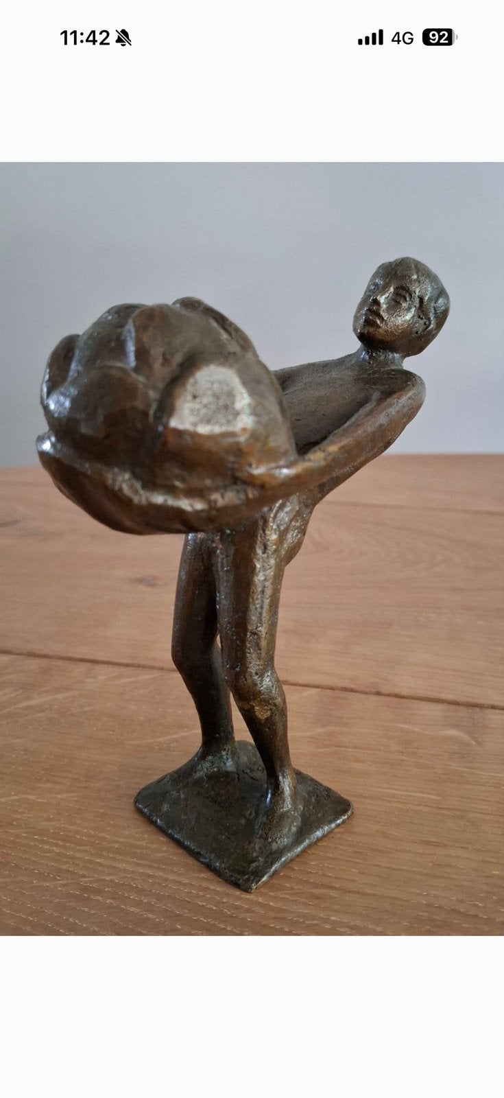 Boeskoolmenneke, Bronzen beeldje, Ophalen of Verzenden, Brons