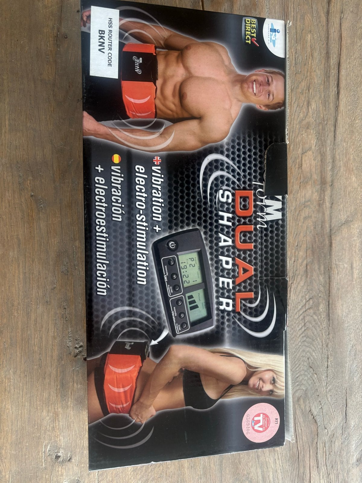 Gymform Dual Shaper - EMS en vibratie buikspiertrainer, Ophalen of Verzenden, Zo goed als nieuw, Buik, Overige typen