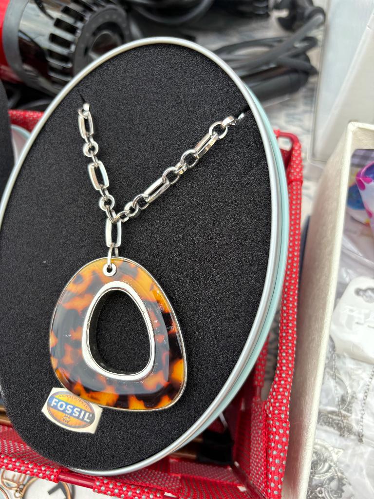 2x Ketting fossil, Ophalen of Verzenden, Zo goed als nieuw, Zilver, Overige materialen