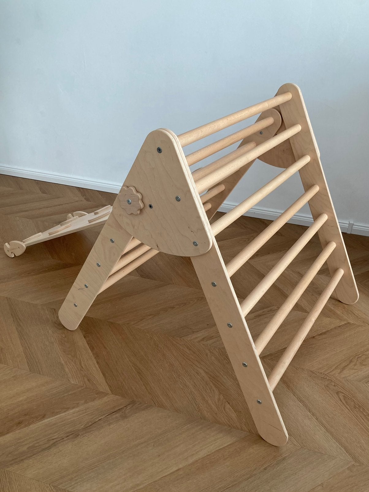 Pikler Triangle - Plywood with Slide/ Climbing Wall, Kinderen en Baby's, Ophalen, Zo goed als nieuw