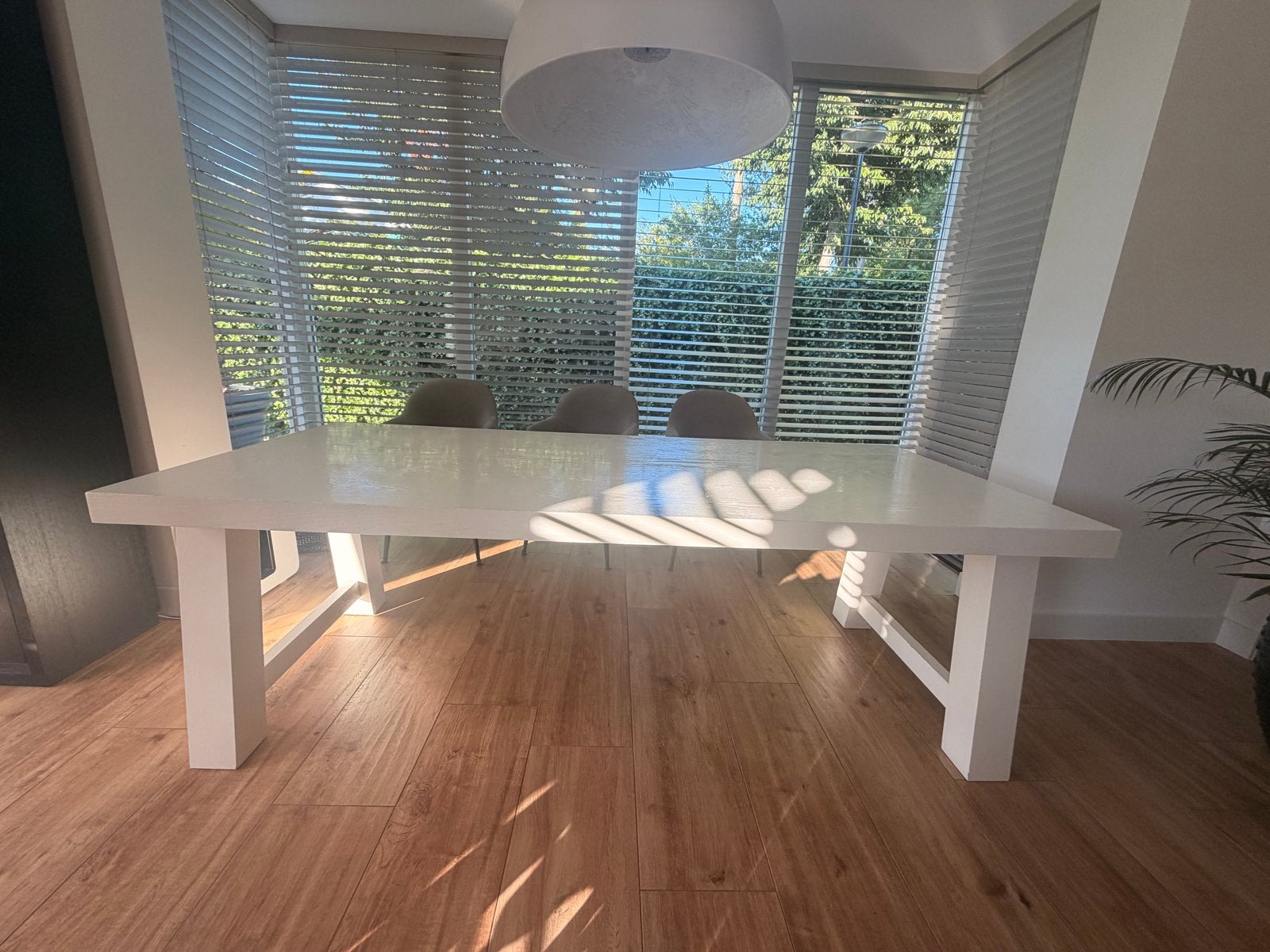 Witte eettafel Big Top van keijser & co, Ophalen, Gebruikt, 200 cm of meer, 50 tot 100 cm