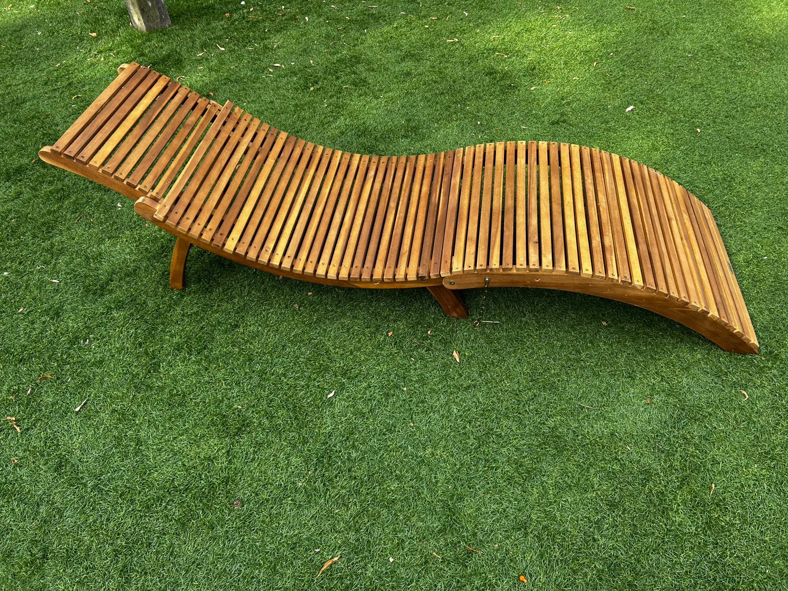 Ligstoel hardhout Casaria nieuw!, Ophalen, Nieuw, Hout
