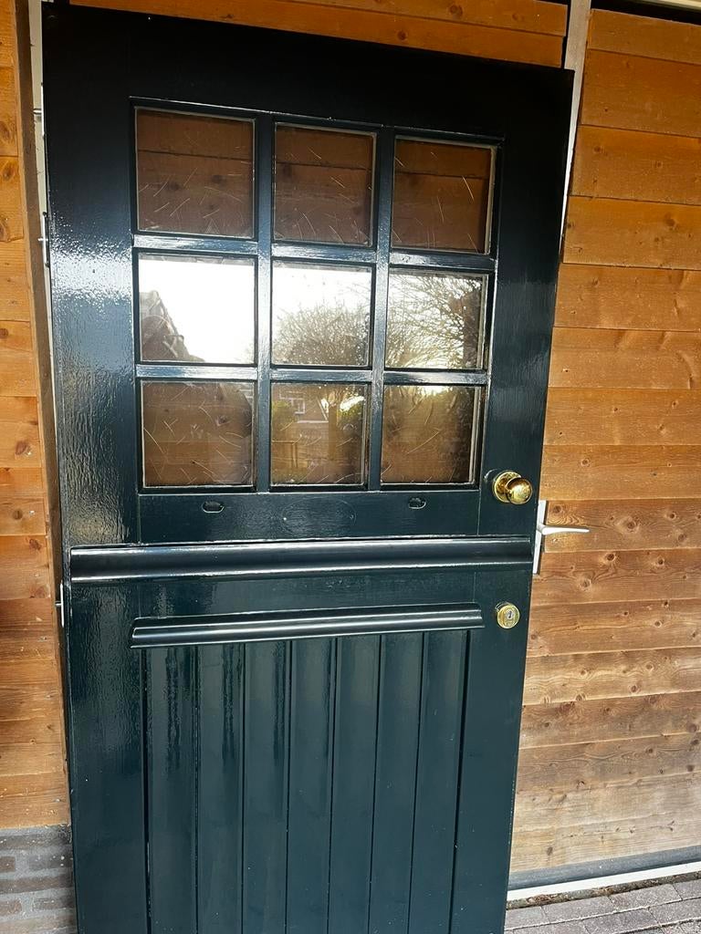 Voordeur te koop, Doe-het-zelf en Verbouw, Deuren en Horren, Ophalen, 80 tot 100 cm, 200 tot 215 cm, Hout