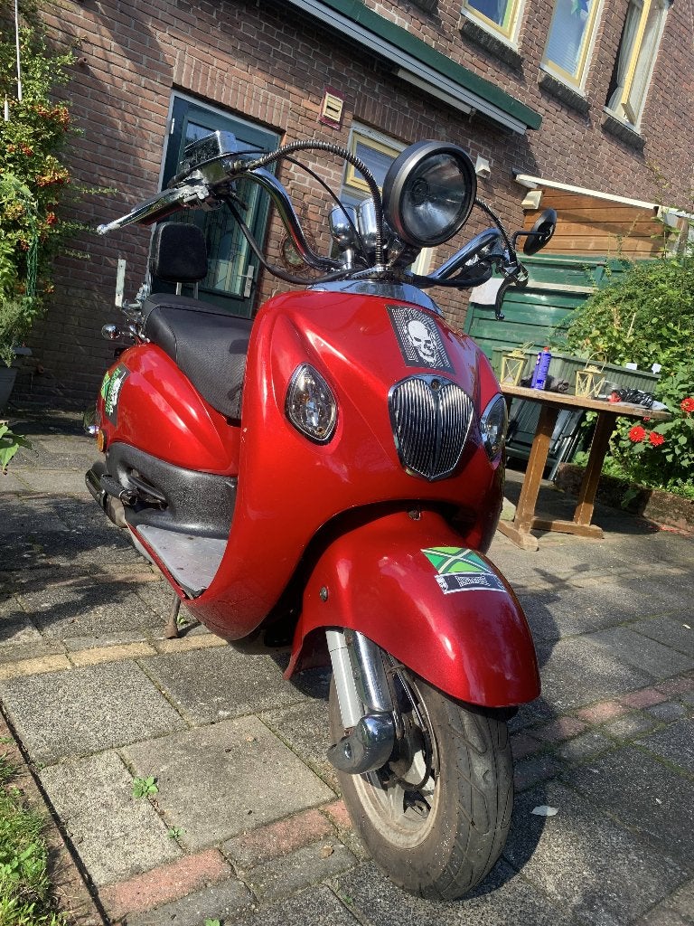 Rode Retro La Souris Grande Scooter, Fietsen en Brommers, Ophalen, Gebruikt, LA-SOURIS, Maximaal 45 km/u