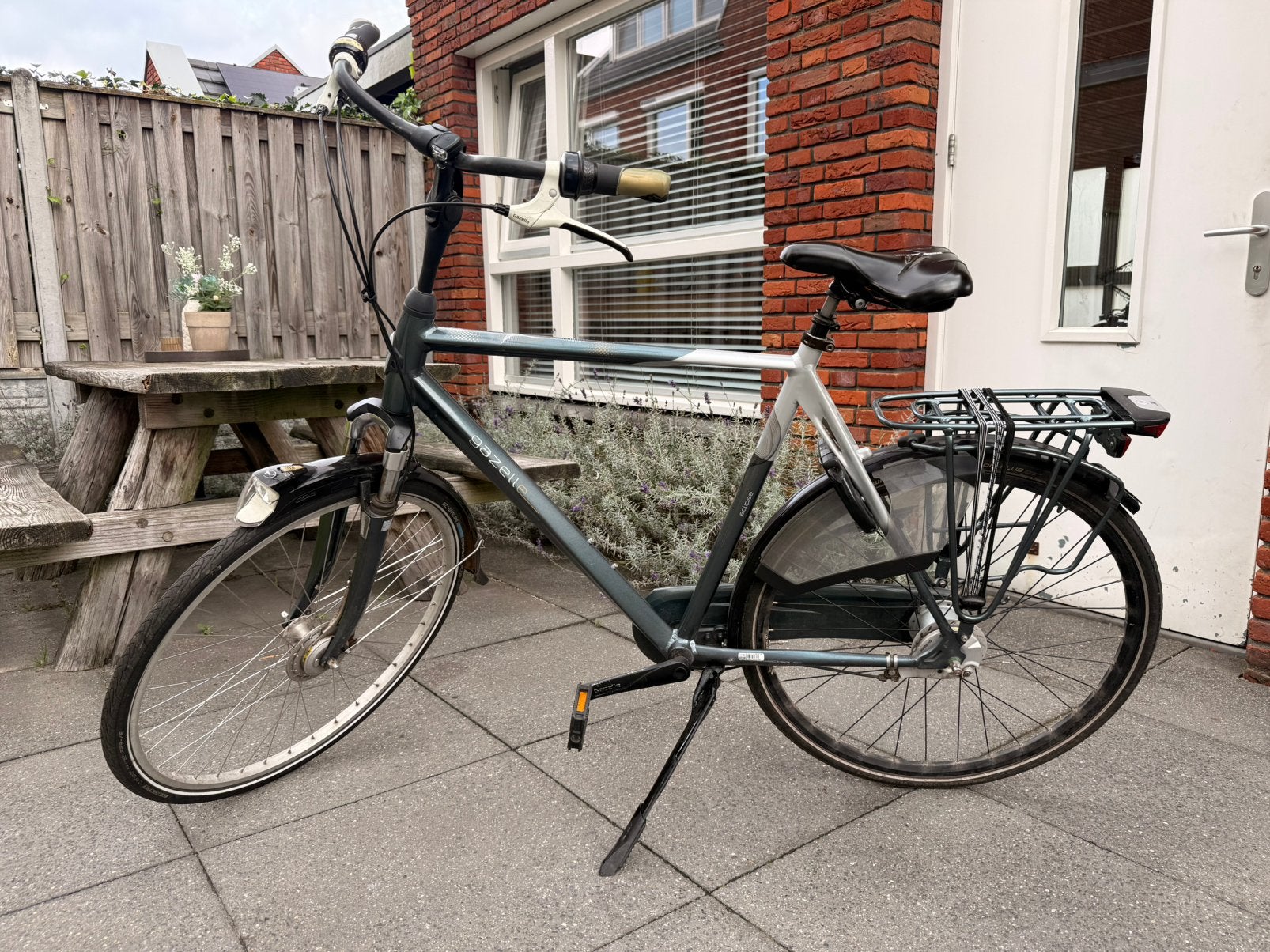 Gazelle Eclipse Herenfiets - Gebruikt, Goede Staat, Gebruikt, Versnellingen, Ophalen of Verzenden, 57 tot 61 cm