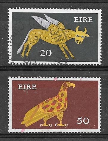 Ierland 1971  Stier & Adelaar, Verzenden, Ierland, Gestempeld