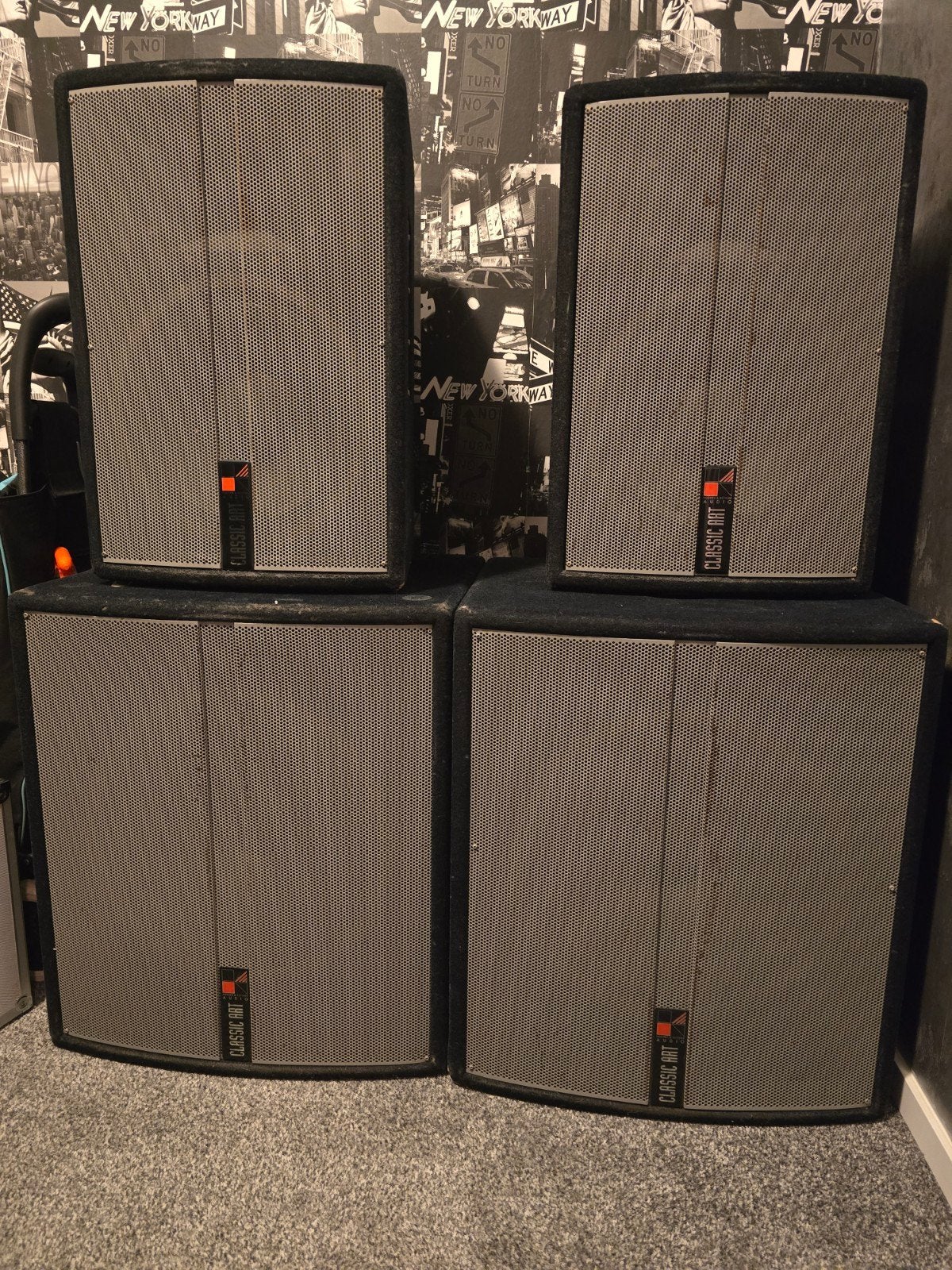 Hk Classic speakerset en amp rack, Ophalen, Audio