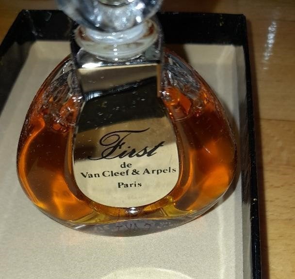 Jaren 70 Puur Parfum : First de Van Cleef & Arpels Paris, Ophalen of Verzenden, Zo goed als nieuw, Miniatuur