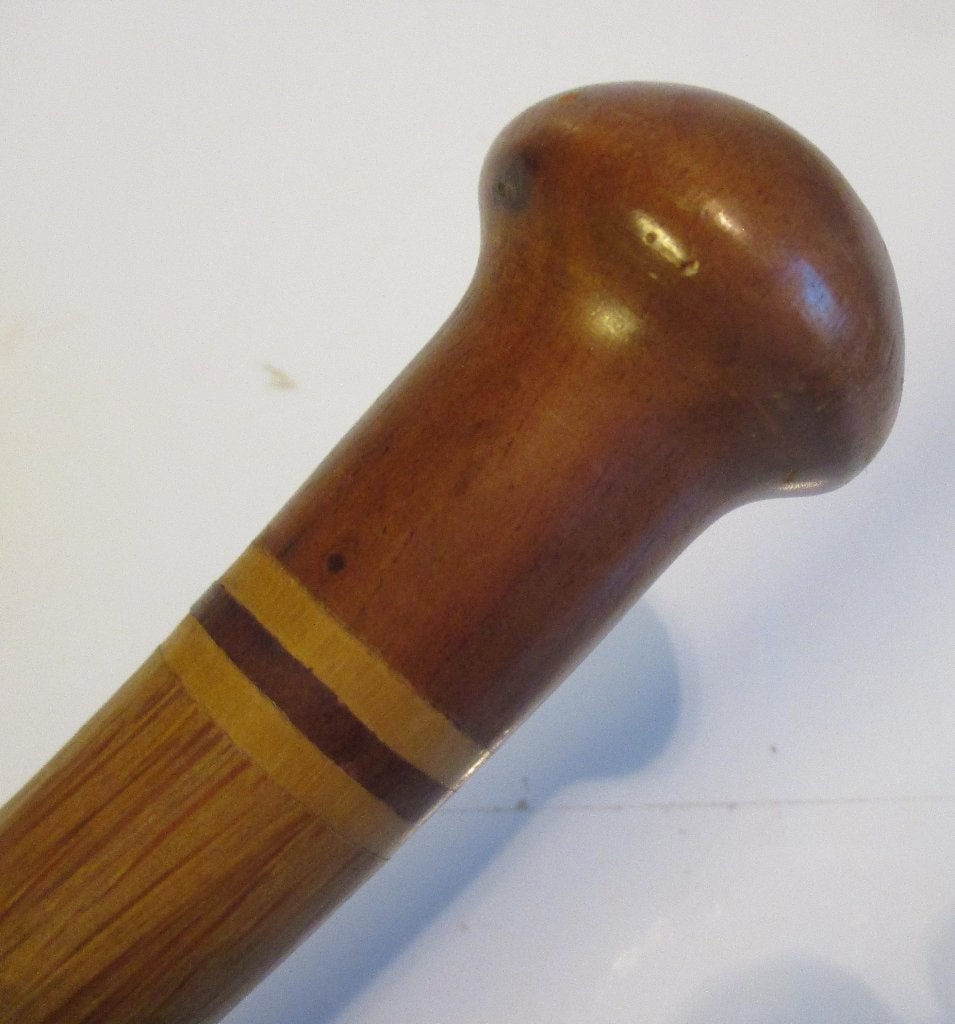 antieke wandelstok knop combinatie houtsoorten, Antiek en Kunst, Curiosa en Brocante, Verzenden