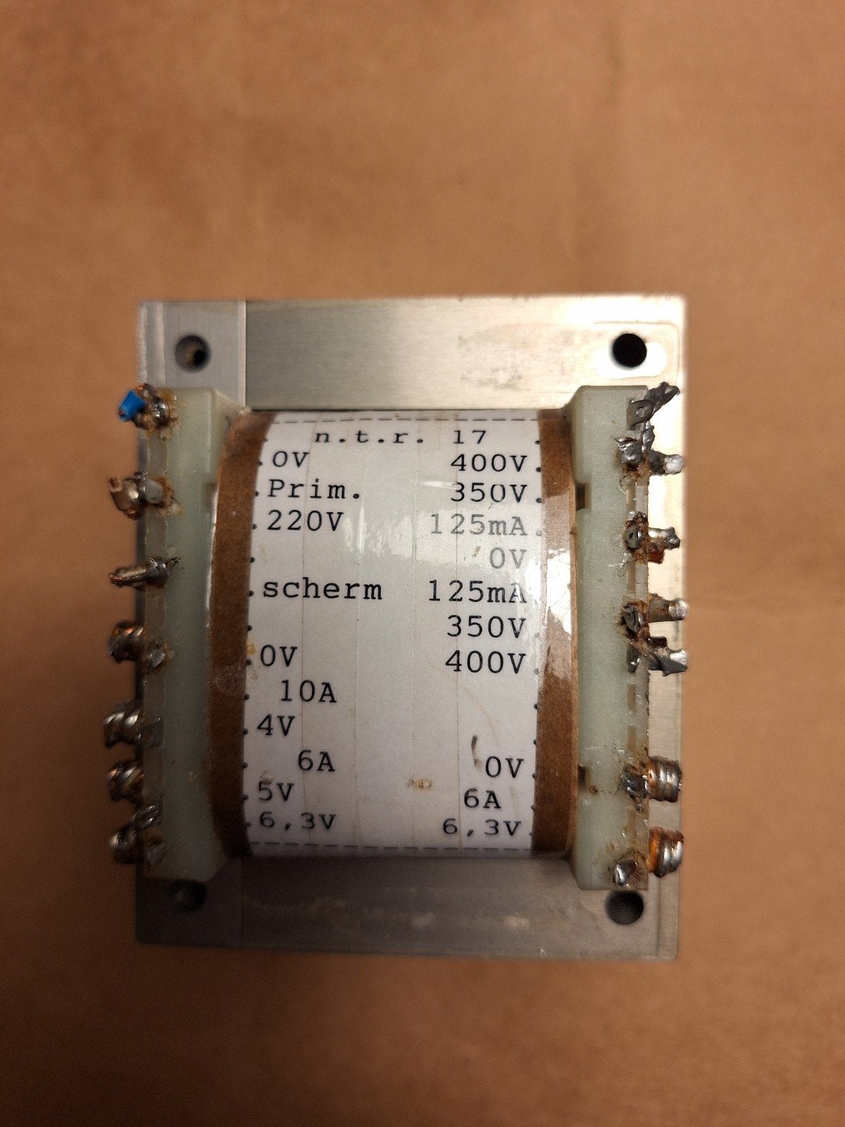 N.T.R. 17 Transformator - 220V Primair, Diverse Secundair, Ophalen