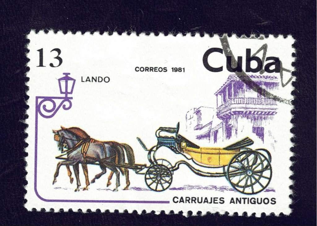 Fauna - Paarden - Cuba - 13 - "Lando" - jr.'81 - gebr, Ophalen of Verzenden, Gestempeld, Dier of Natuur