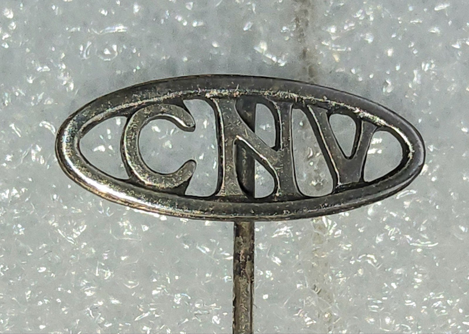 Zilveren Speldje CNV - Vintage Vakbond, Verzamelen, Speldjes, Pins en Buttons, Ophalen of Verzenden, Gebruikt, Overige onderwerpen
