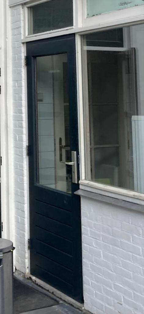 Gebruikte buitendeur met glas en 3 insteeksloten, Ophalen, Gebruikt, Minder dan 80 cm, Buitendeur