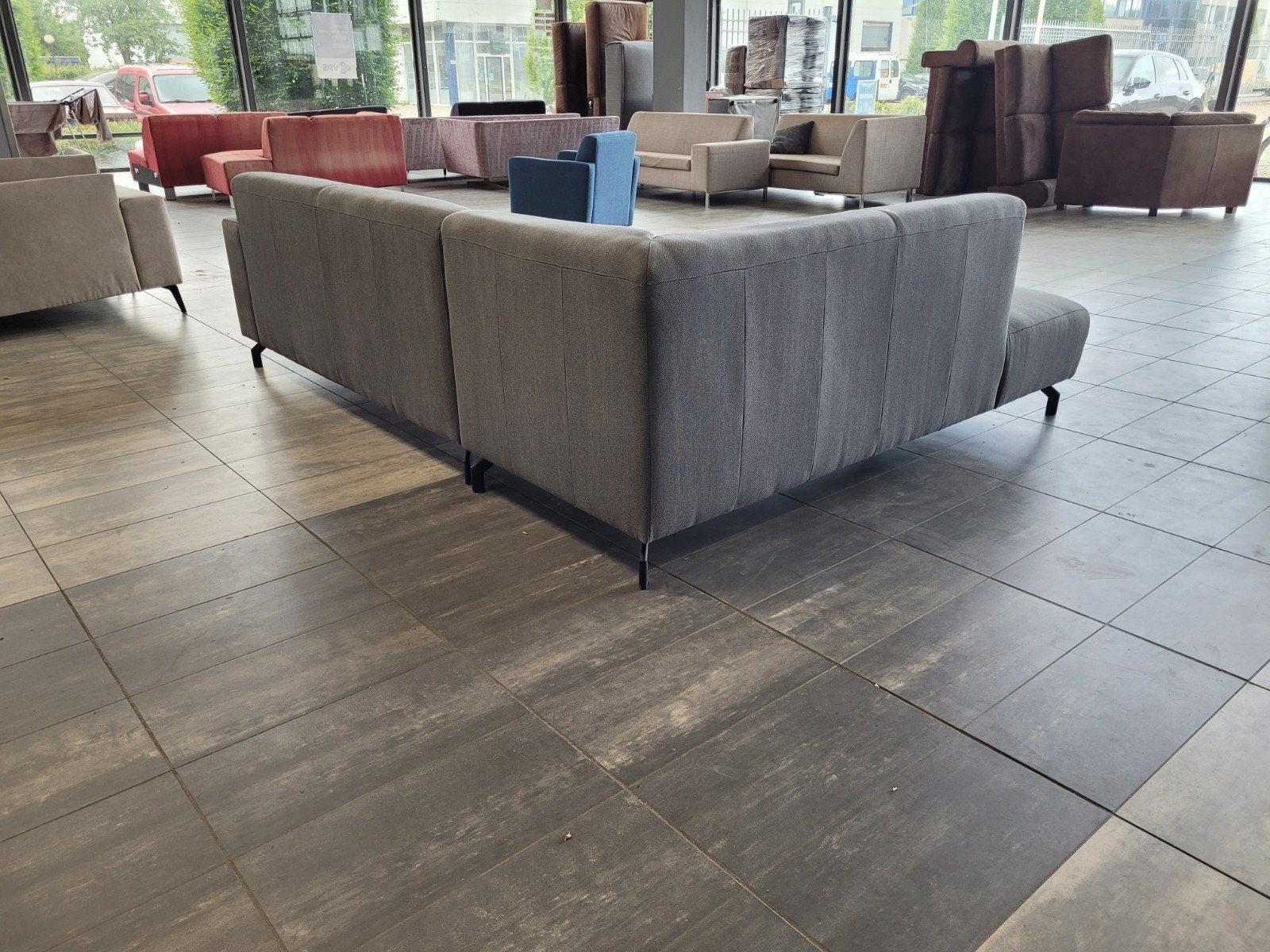 Foto 5 van ✅️️ GEREINIGD jeans grijze hoekbank 280x220 | BEZORGEN