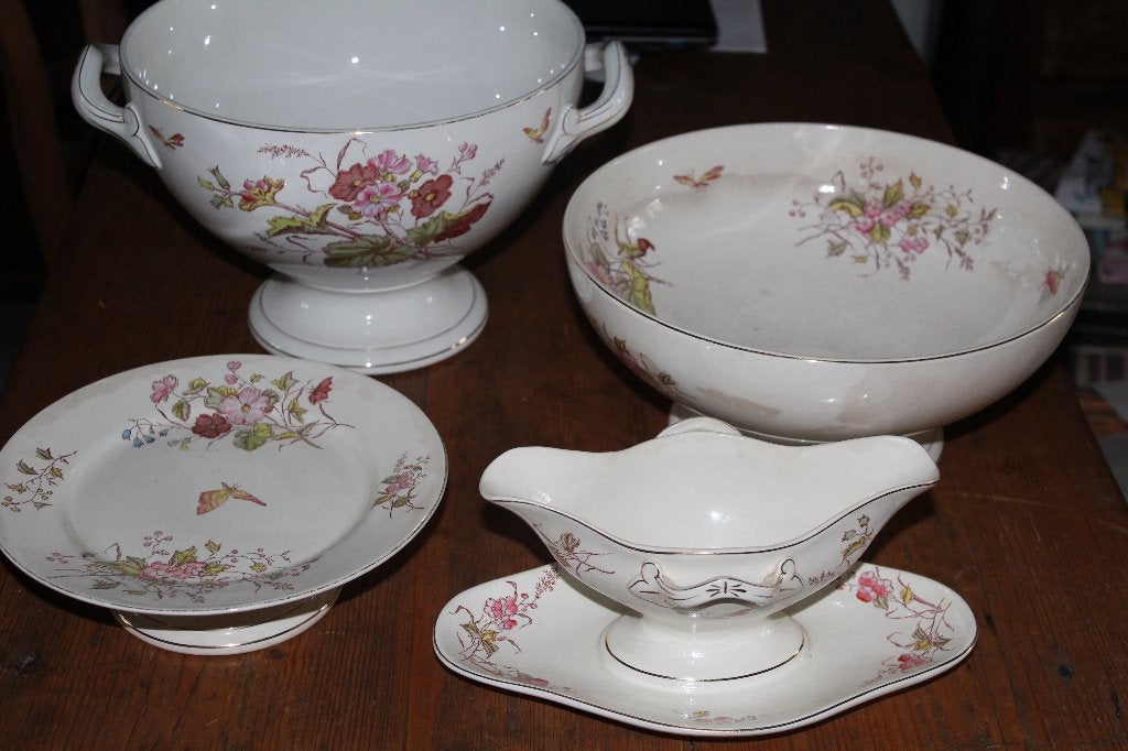 Serviesdelen, oud, Société Céramique, Ophalen of Verzenden