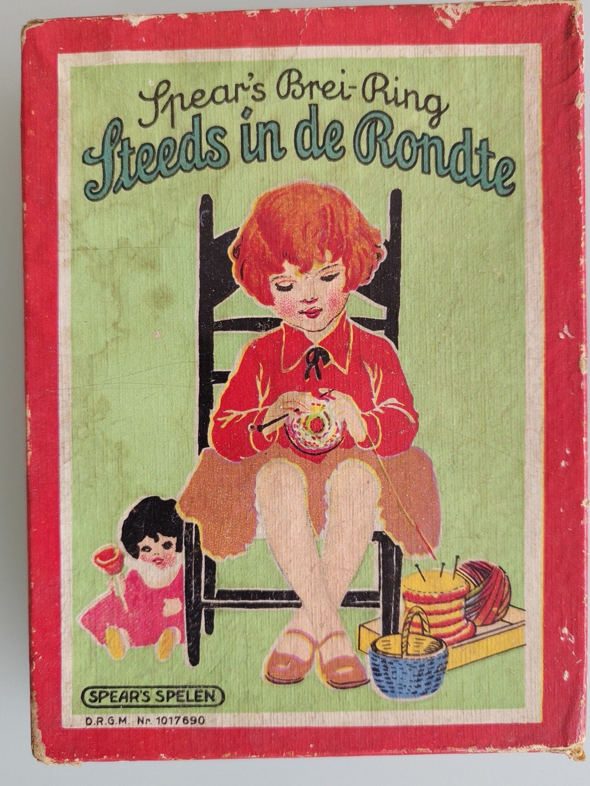 Vintage Spear's Brei-Ring "Steeds in de Rondte", Ophalen of Verzenden, Gebruikt