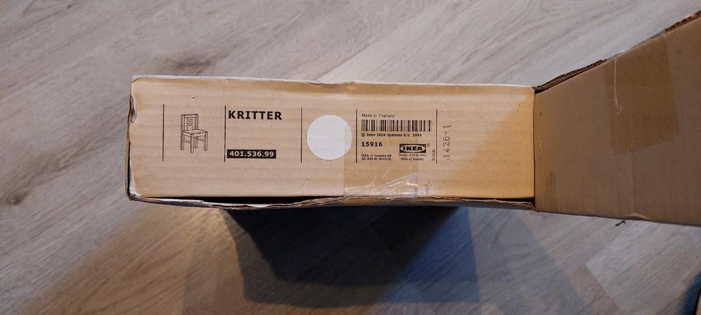 Nieuw in verpakking: IKEA Kritter kinderstoel wit, Ophalen of Verzenden, Nieuw, Overige typen