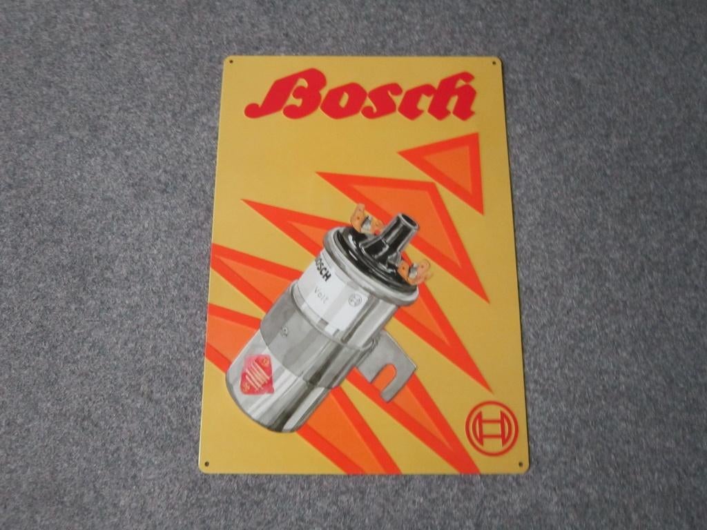 BOSCH BLIKKEN RECLAMEBORD, Verzamelen, Merken en Reclamevoorwerpen, Ophalen, Nieuw, Reclamebord