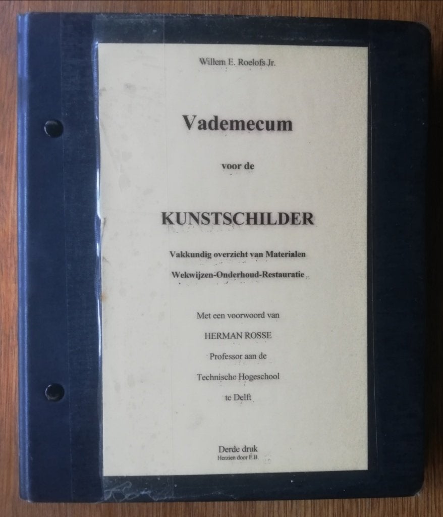 VADEMECUM voor de KUNSTSCHILDER - WILLEM E. ROELOFS Jr, Antiek en Kunst, Ophalen of Verzenden