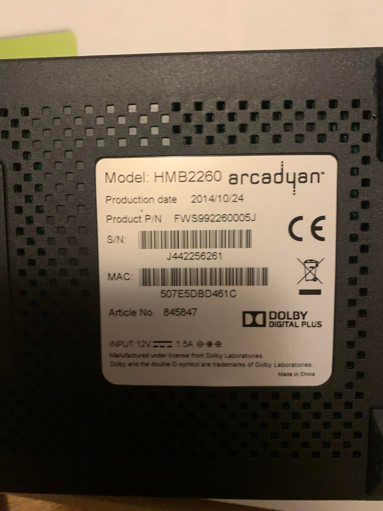 KPN Arcadyan HMB2260 Decoder - Interactieve TV, Ophalen of Verzenden, Gebruikt, Decoder