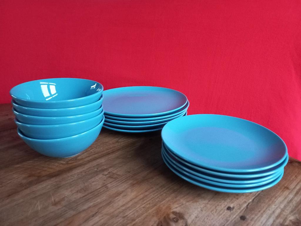 Servies IKEA blauw NIEUW - Bergambacht of Nunspeet, Ophalen, Nieuw, Bord(en), Overige stijlen