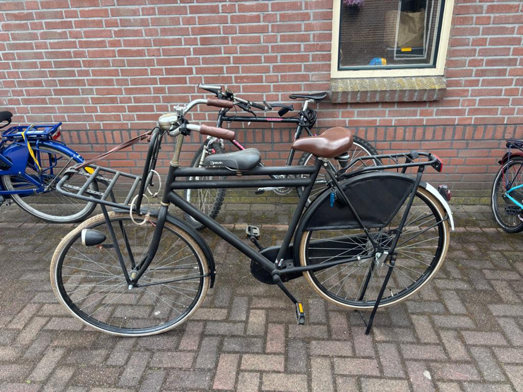 Hema Transporter Herenfiets - Voorband lek, Fietsen en Brommers, Fietsen | Heren | Herenfietsen, Ophalen, Gebruikt, Overige merken