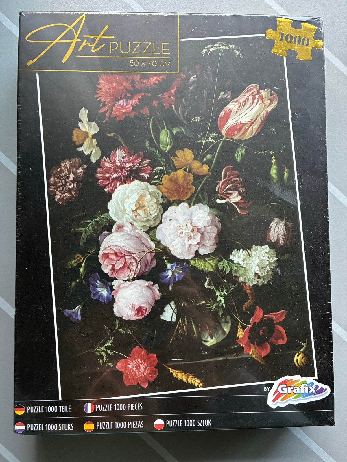 Art Puzzle 1000 stukjes - Bloemenstilleven 50x70 cm, Ophalen of Verzenden, Meer dan 50 stukjes, Nieuw, 6 jaar of ouder