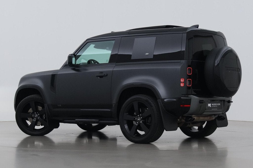Land Rover Defender 5.0 P525 90 V8 Carpathian Edition 5- Per, Auto's, Land Rover, Automaat, 2546 kg, Leder, Startonderbreker