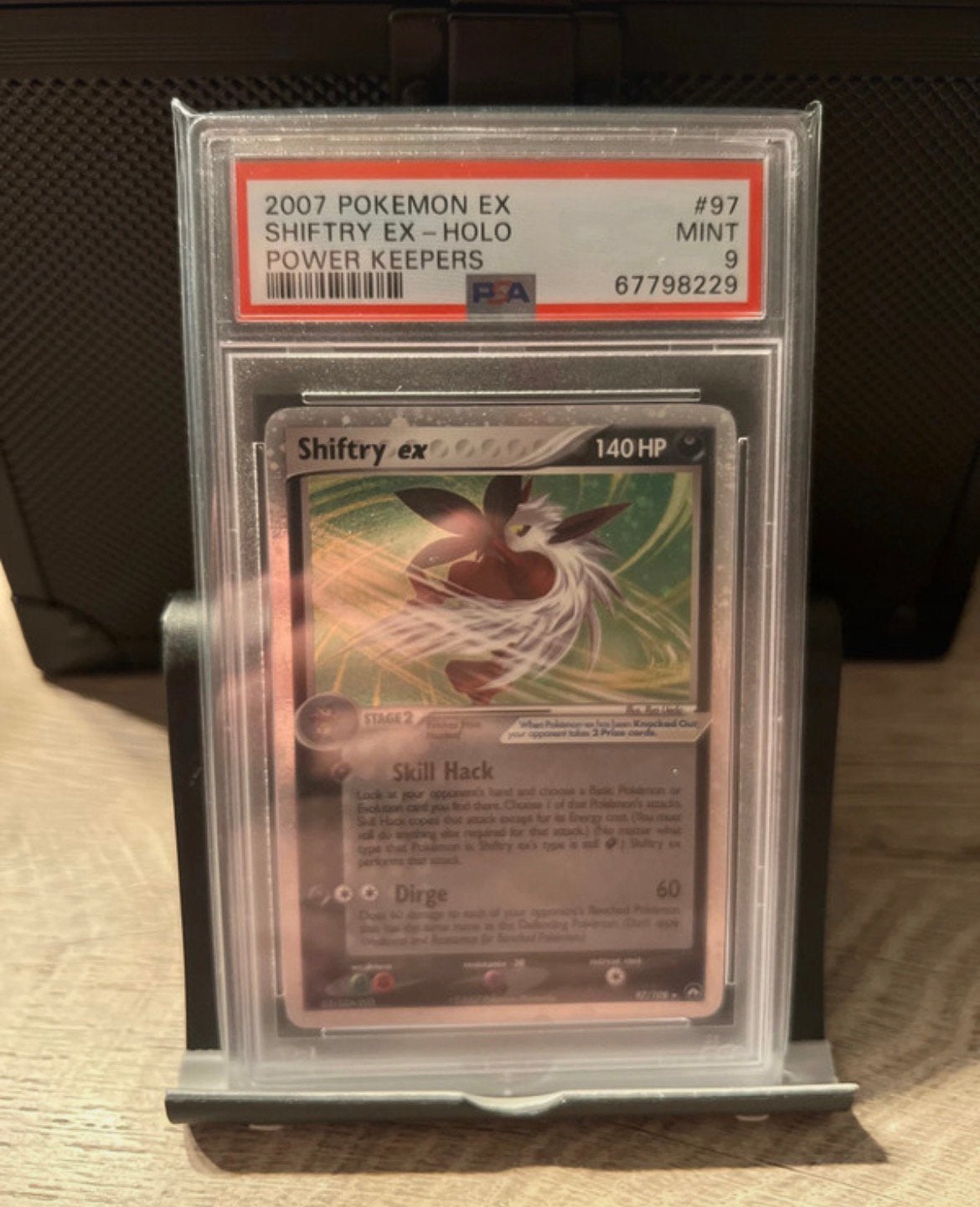 2003 pokemon Shiftry EX - Holo psa 9, Ophalen of Verzenden, Zo goed als nieuw