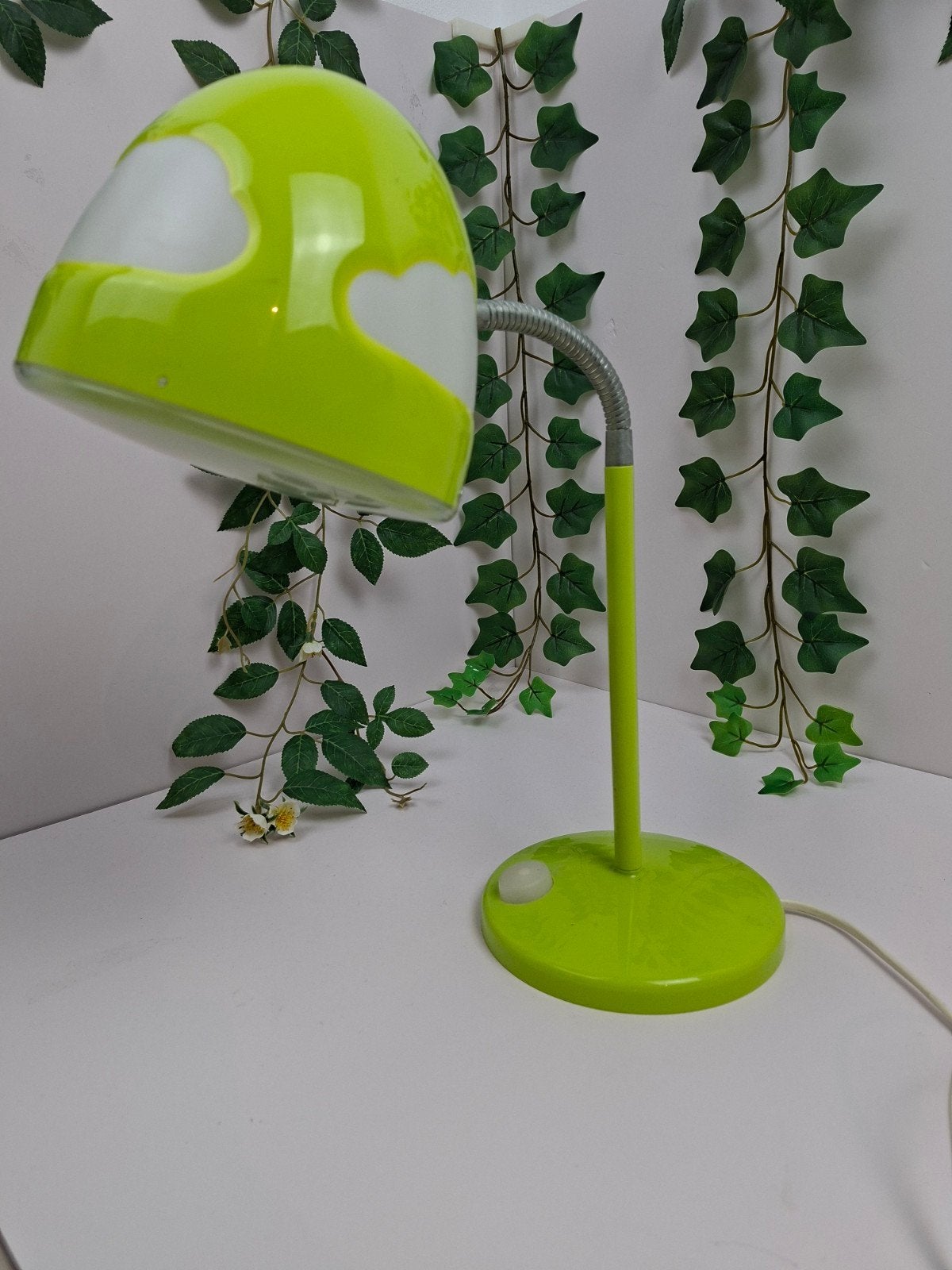 Vintage IKEA Wolken Bureaulamp - Groen, Bureaulamp, Ophalen of Verzenden, IKEA, Met schakelaar