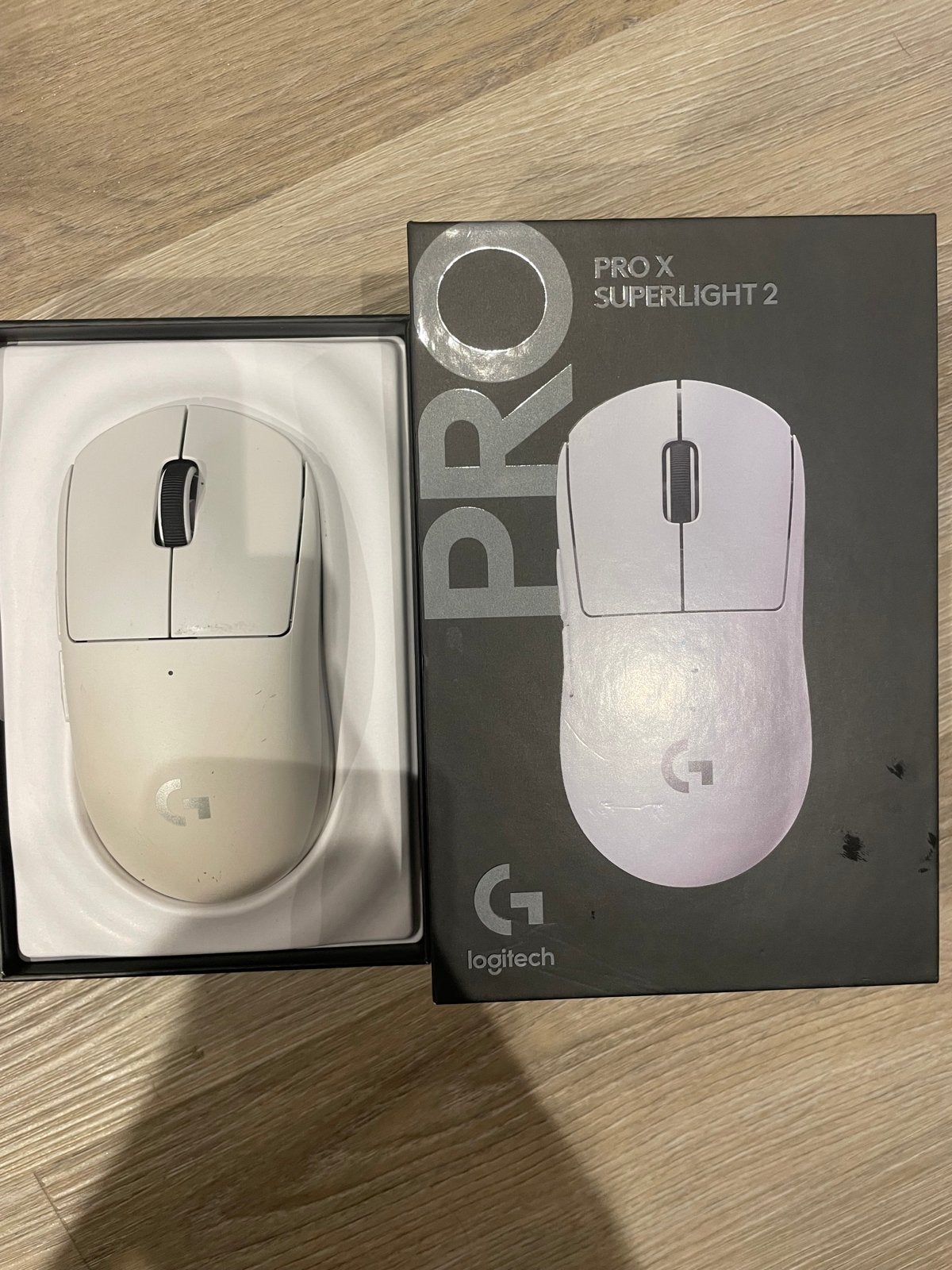 Logitech G PRO X Superlight 2 Gaming Muis Wit, Computers en Software, Muizen, Rechtshandig, Muis, Gaming muis, Ophalen of Verzenden
