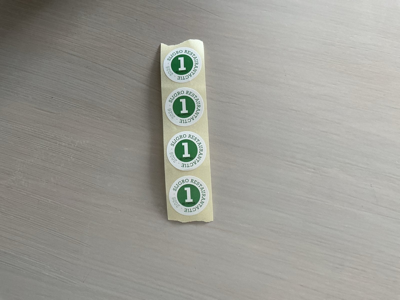 Sligro Restaurantactie spaarzegels (2026), Ophalen of Verzenden, Nieuw, Winkel of Supermarkt