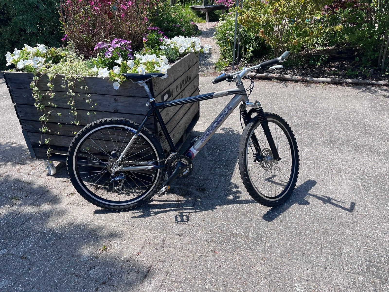 Kenosha Mountainbike - Herenfiets met vering, Fietsen en Brommers, Fietsen | Mountainbikes en ATB, Gebruikt, Hardtail, Heren, Schijfrem