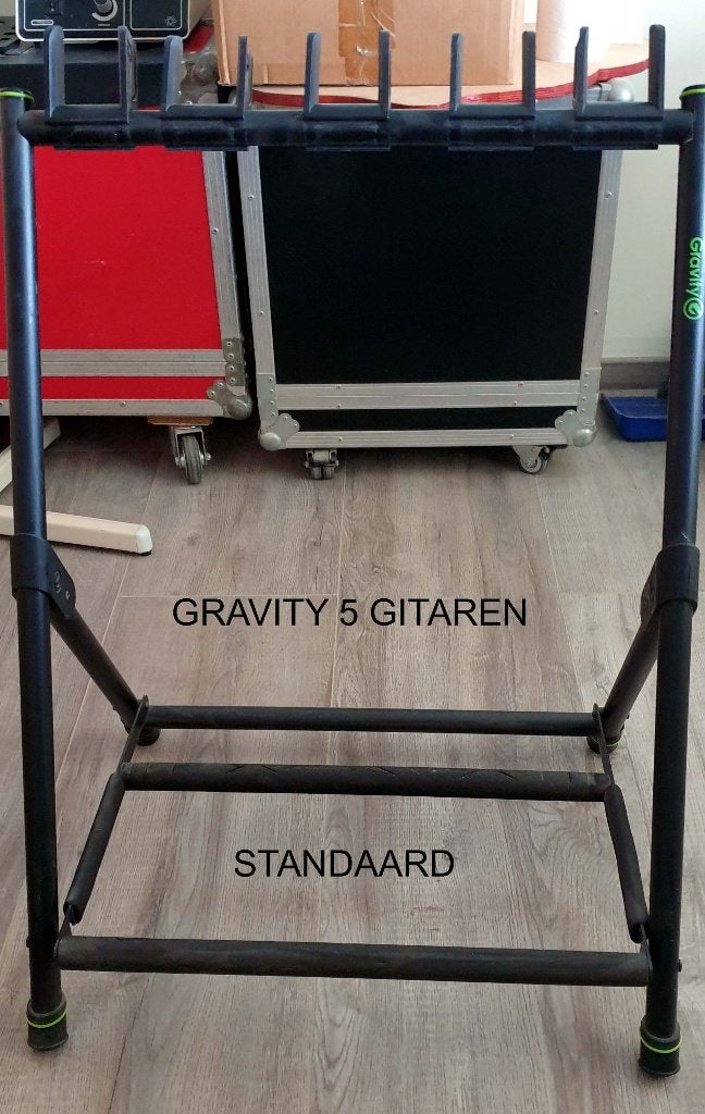 GRAVITY GITAAR STANDAARD VOOR 5 GITAREN, Ophalen of Verzenden, Zo goed als nieuw, Instrumentstandaard, Gitaar