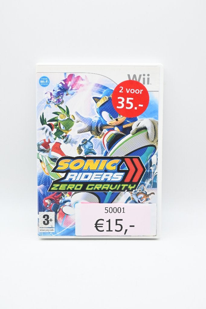 Wii Sonic Riders Zero Gravity, Spelcomputers en Games, Games | Nintendo Wii, Gebruikt, Sport, 3 spelers of meer, Vanaf 3 jaar