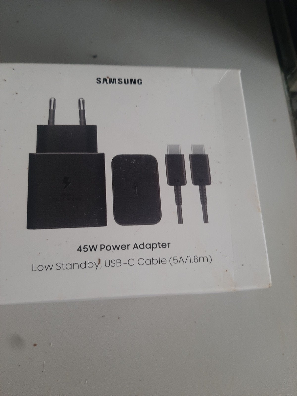 Samsung 45W Snellader met USB-C Kabel (1.8m), Telecommunicatie, Mobiele telefoons | Telefoon-opladers, Nieuw, Snellader, USB-C