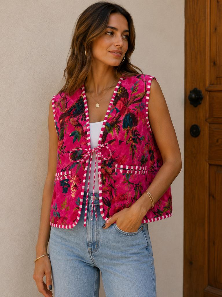 Gilet jasje jack roze nieuw vestje, India, Nieuw, Ophalen of Verzenden, India